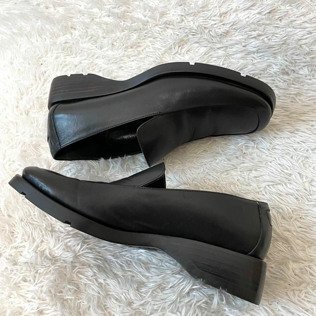 GUCCI - 極美品 GUCCI スクエアトゥ ローファー 21cm バックロゴ GUCCI - 極美品 GUCCI スクエアトゥ ローファー 21cm バックロゴ