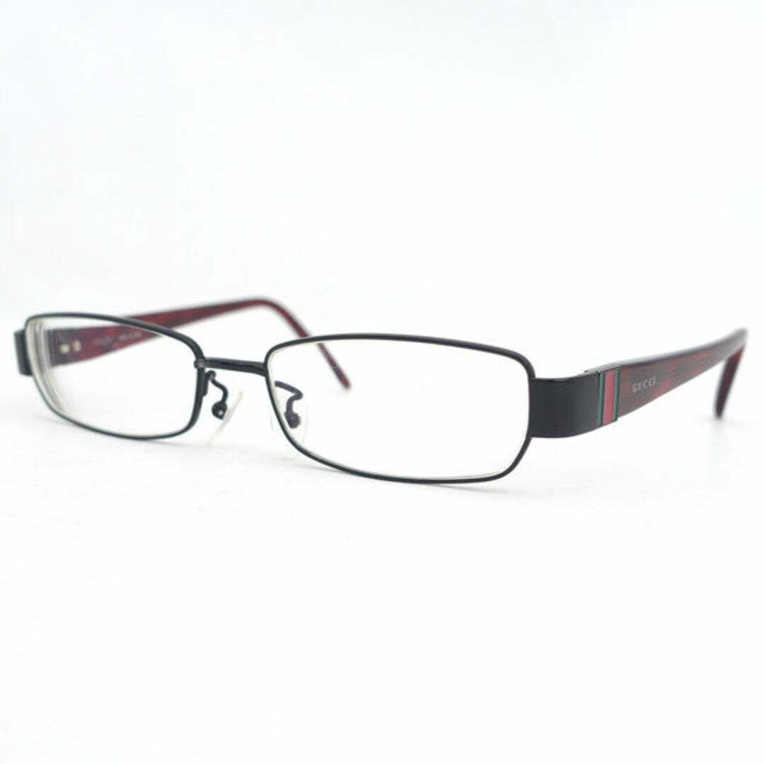 GUCCI - GUCCI / グッチ □度入りメガネ シェリーライン レッド GUCCI - GUCCI / グッチ □度入りメガネ シェリーライン レッド