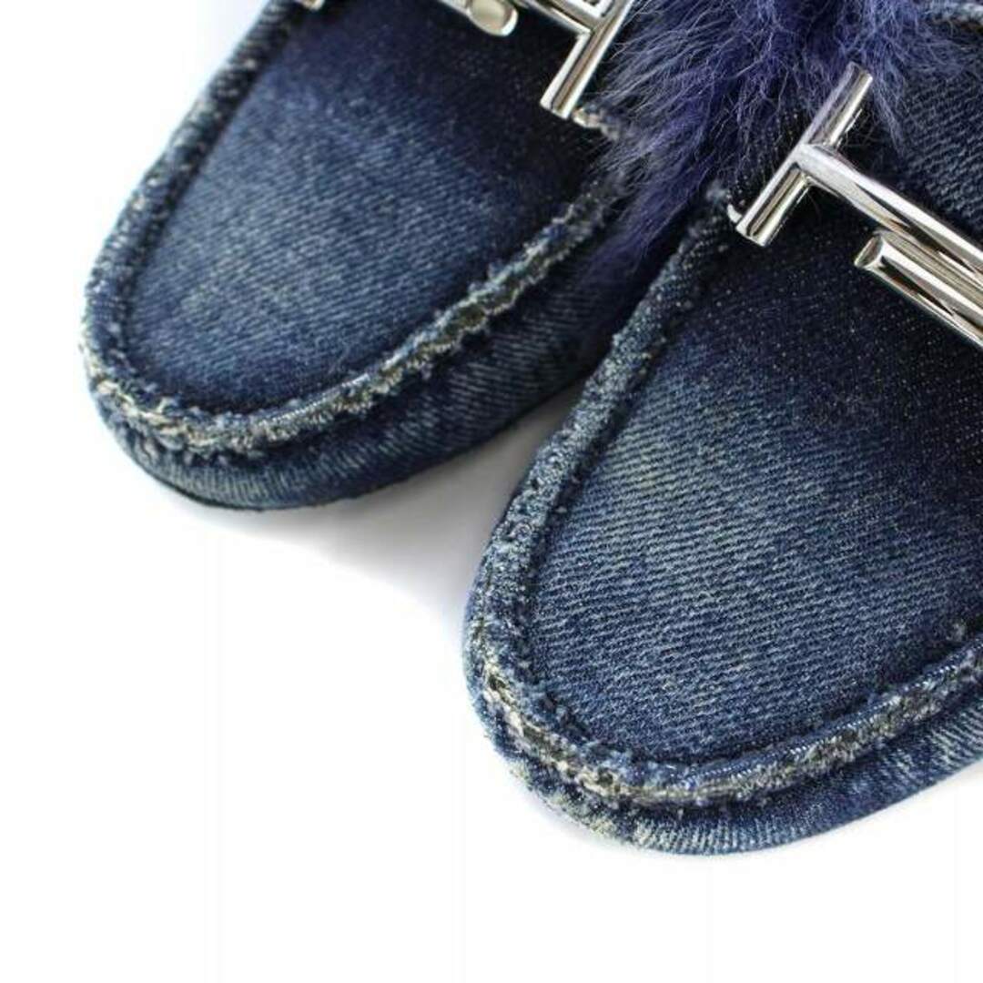 TOD'S - トッズ モカシン ドライビングシューズ ダブルT ファー TOD'S - トッズ モカシン ドライビングシューズ ダブルT ファー