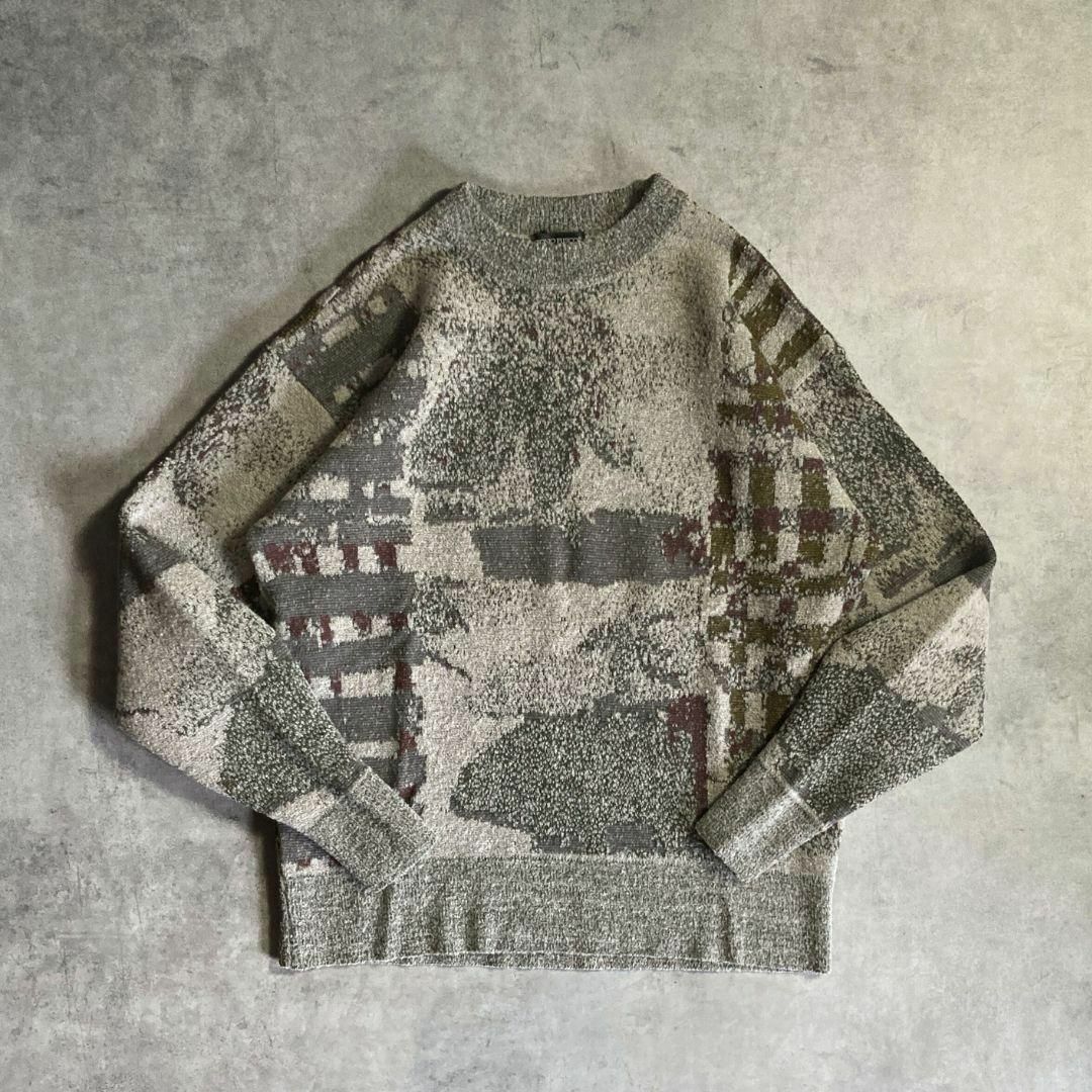 VINTAGE - 90s デザイン 古着 アート 総柄 ニット size FREE VINTAGE - 90s デザイン 古着 アート 総柄 ニット size FREE