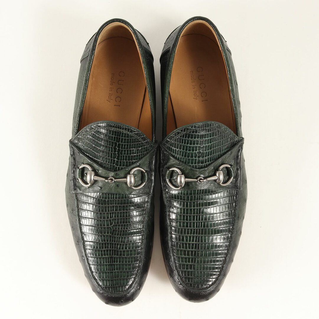 GUCCI - GUCCI グッチ サイズ:8.5 / リザード オーストリッチ GUCCI - GUCCI グッチ サイズ:8.5 / リザード オーストリッチ