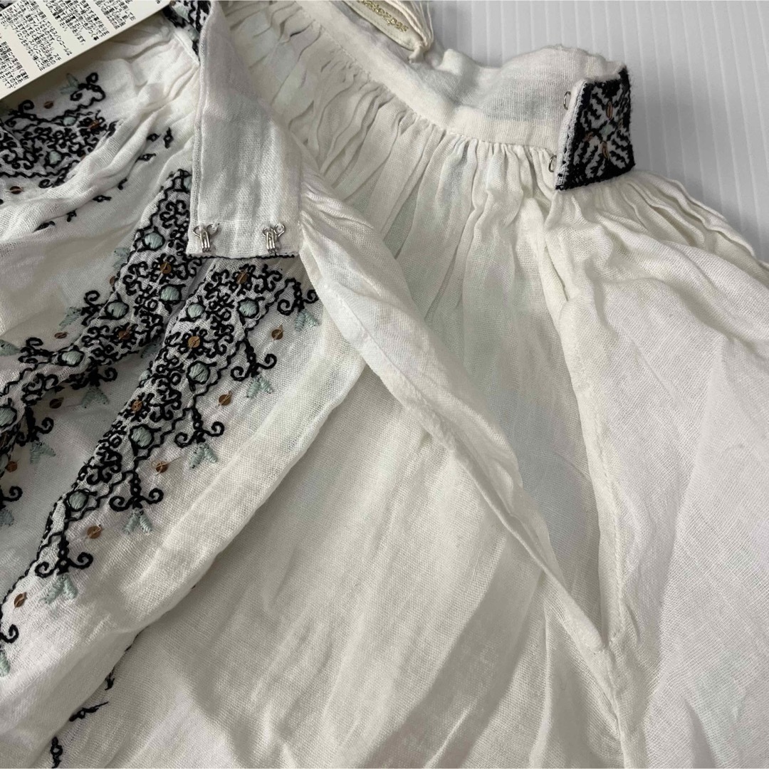 ne Quittez pas - NE QUITTEZ PAS ヌキテパ 刺繍入りホワイト ne Quittez pas - NE QUITTEZ PAS ヌキテパ 刺繍入りホワイト