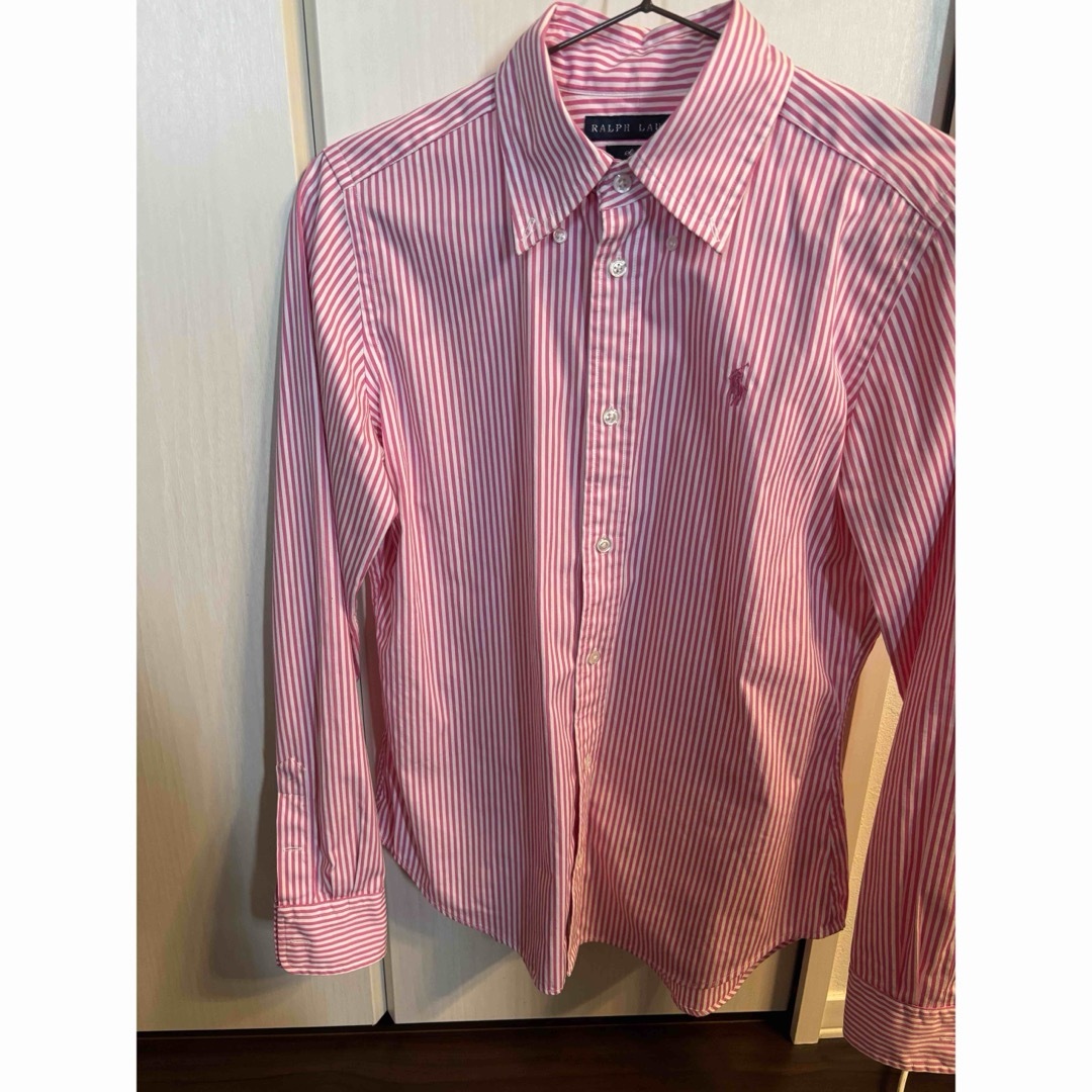 POLO RALPH LAUREN - ラルフローレンピンクストライプシャツ 4の POLO RALPH LAUREN - ラルフローレンピンクストライプシャツ 4の