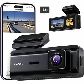 ❤️新品❤️ドライブレコーダー 小型 2.5K QHD 1600P 500万画素(セキュリティ)