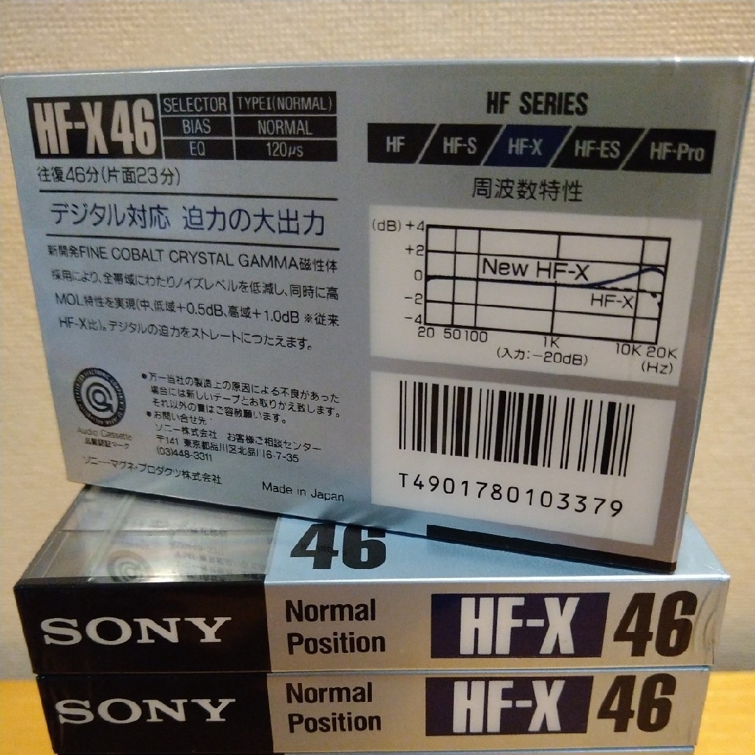 新品未使用 ソニー/SONY カセットテープ HF-X 10 ビンテージ 新品未使用 ソニー/SONY カセットテープ HF-X 10 ビンテージ