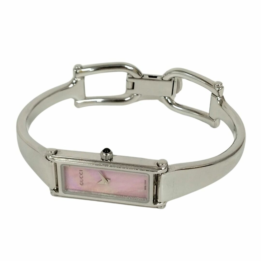 GUCCI - GUCCI グッチ 1500L バングルウォッチ シェル文字盤 GUCCI - GUCCI グッチ 1500L バングルウォッチ シェル文字盤
