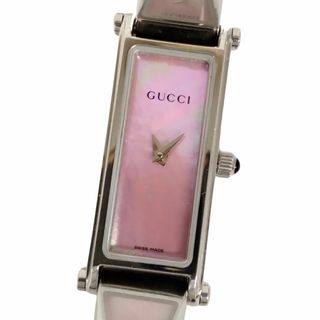 GUCCI - GUCCI グッチ 1500L バングルウォッチ シェル文字盤 GUCCI - GUCCI グッチ 1500L バングルウォッチ シェル文字盤