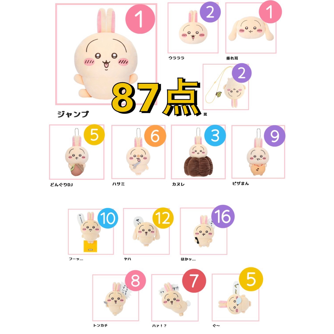 ちいかわ - ちいかわ うさぎだらけくじ A賞 B賞 C賞 D賞 E賞 ちいかわ - ちいかわ うさぎだらけくじ A賞 B賞 C賞 D賞 E賞