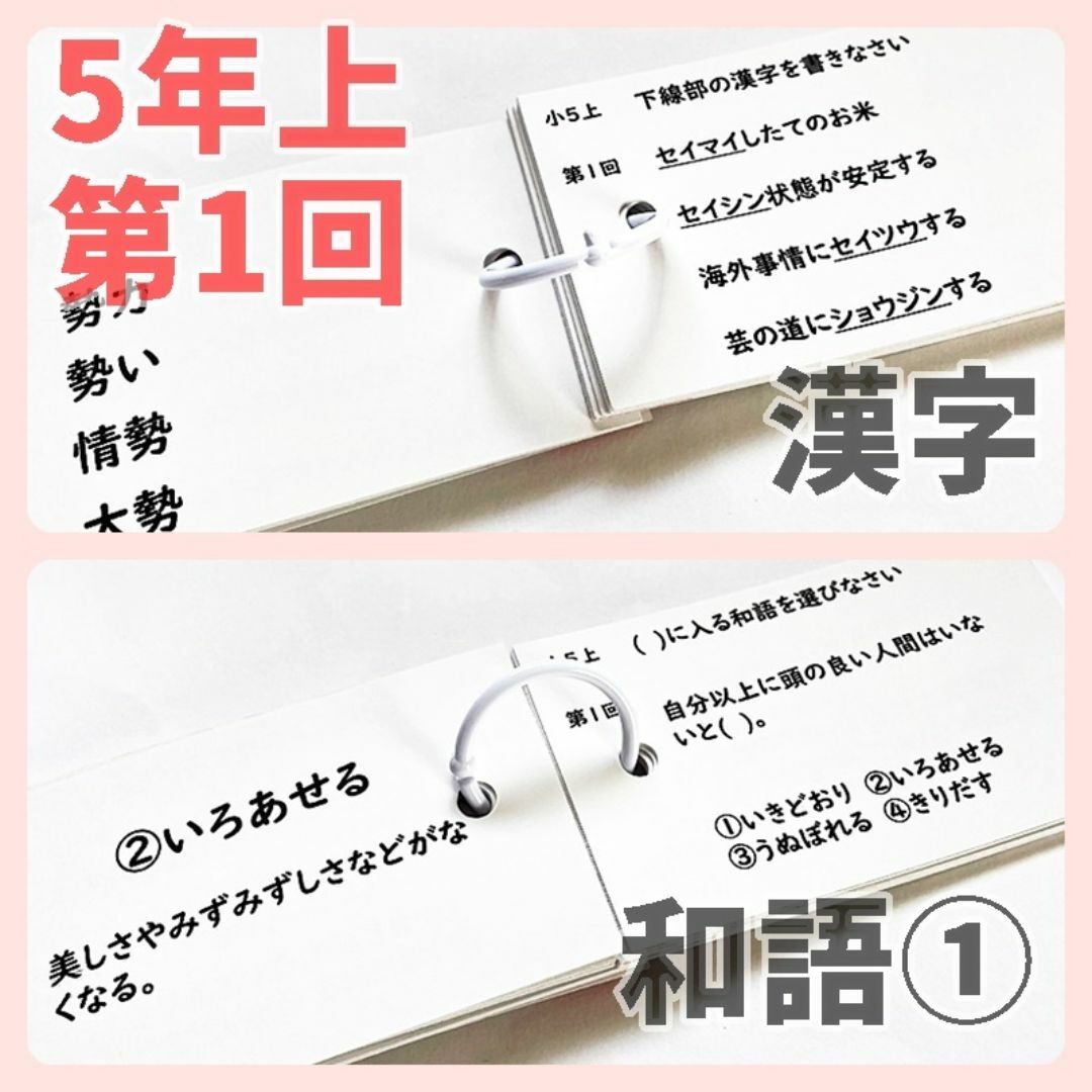 中学受験国語【5K3】予習シリーズ5年上漢字とことば第1~19回 中学受験国語【5K3】予習シリーズ5年上漢字とことば第1~19回