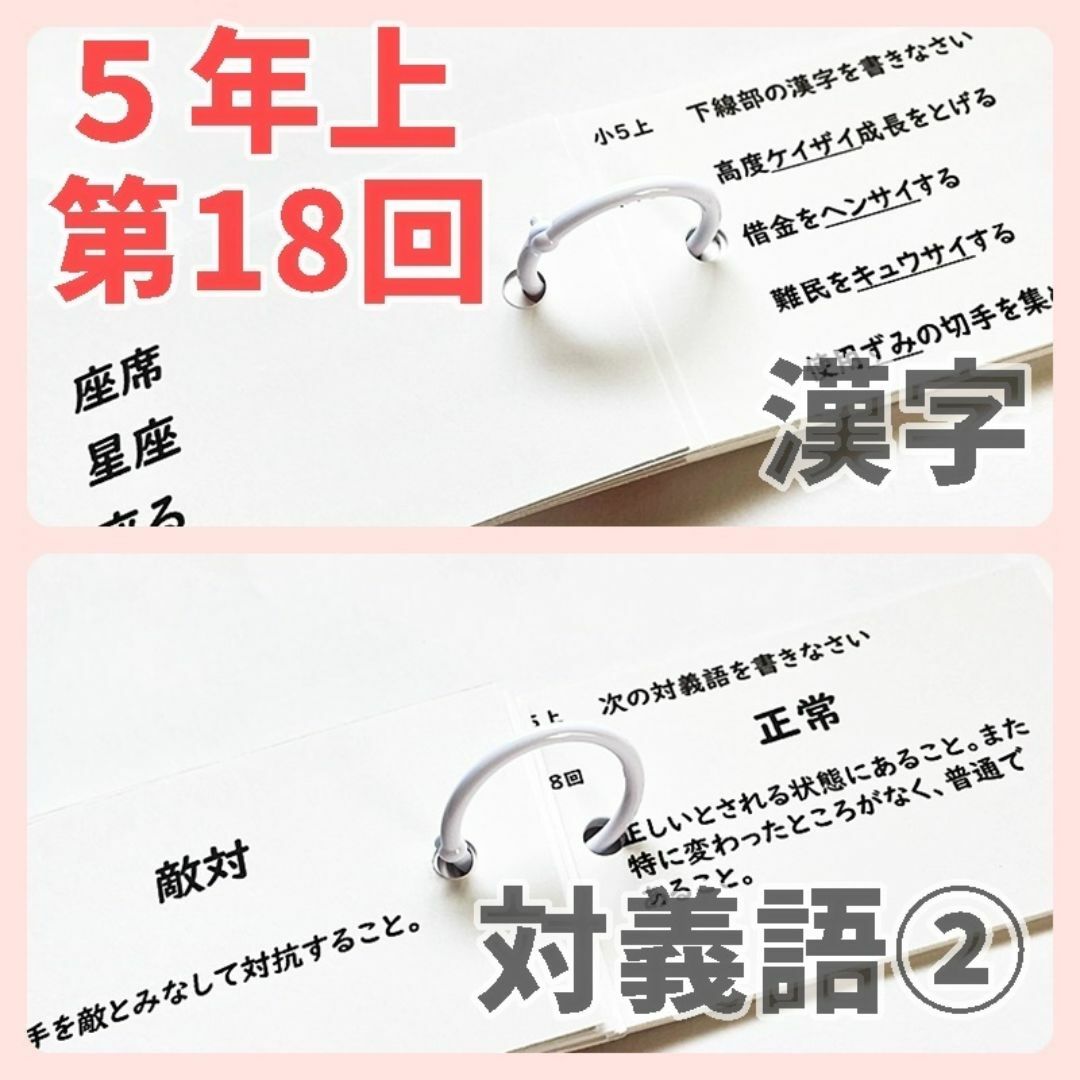 中学受験国語【5K3】予習シリーズ5年上漢字とことば第1~19回 中学受験国語【5K3】予習シリーズ5年上漢字とことば第1~19回