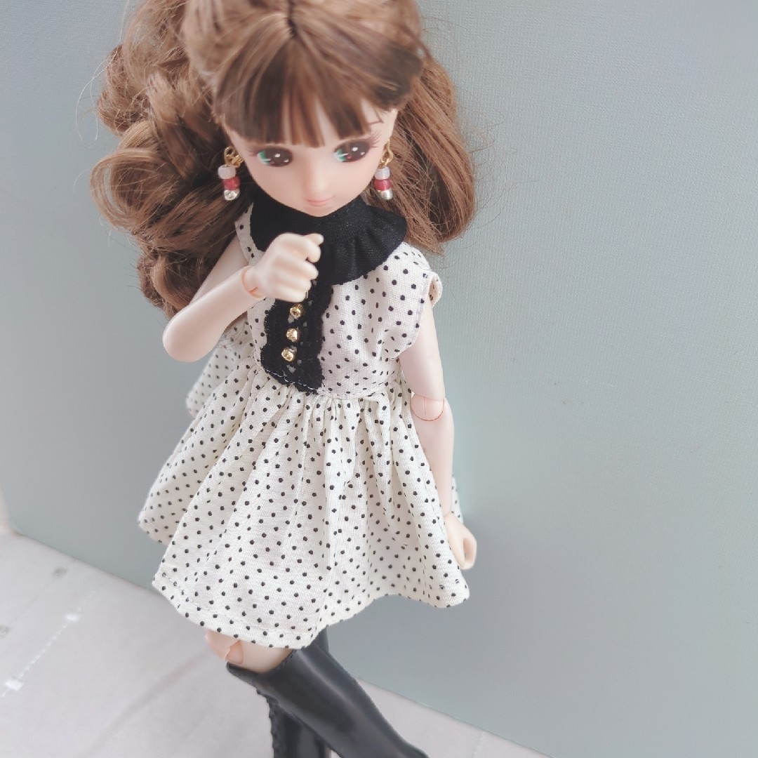 22cmドール用ハンドメイド服☆ワンピース単品の通販 by Y-STYLE 22cmドール用ハンドメイド服☆ワンピース単品の通販 by Y-STYLE
