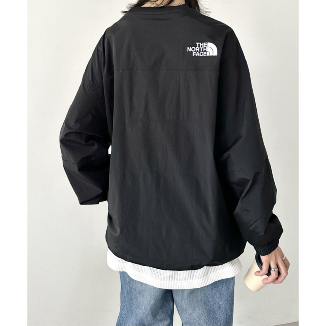 THE NORTH FACE - 韓国ノースフェイス切替クルーネック刺繍ロゴ THE NORTH FACE - 韓国ノースフェイス切替クルーネック刺繍ロゴ