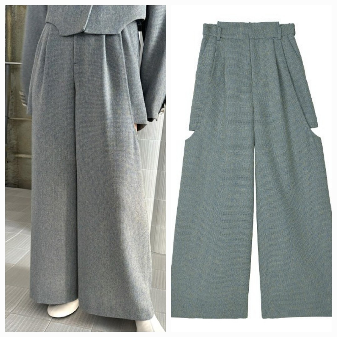 Ameri VINTAGE - AmeriVINTAGE DEFORMATION SUMMER TWEEDパンツ Ameri VINTAGE - AmeriVINTAGE DEFORMATION SUMMER TWEEDパンツ