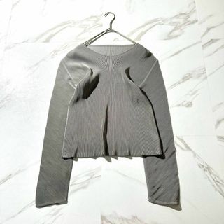 極美品⭐️プリーツプリーズ 長袖カットソー プリーツ加工 極美品⭐️プリーツプリーズ 長袖カットソー プリーツ加工
