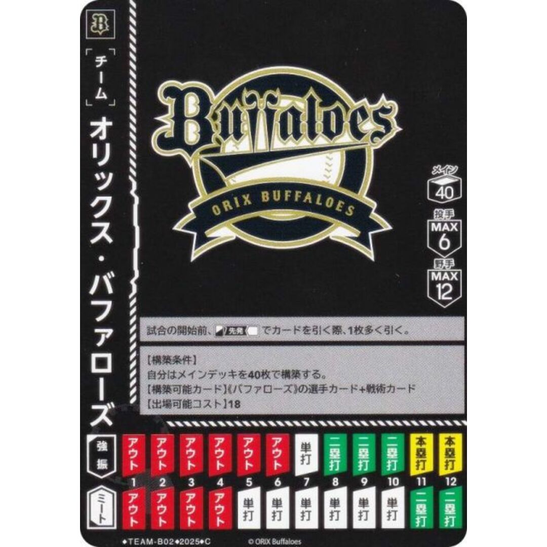 ドリームオーダー TBP01/TEAM-B02 オリックス・バファローズ ドリームオーダー TBP01/TEAM-B02 オリックス・バファローズ