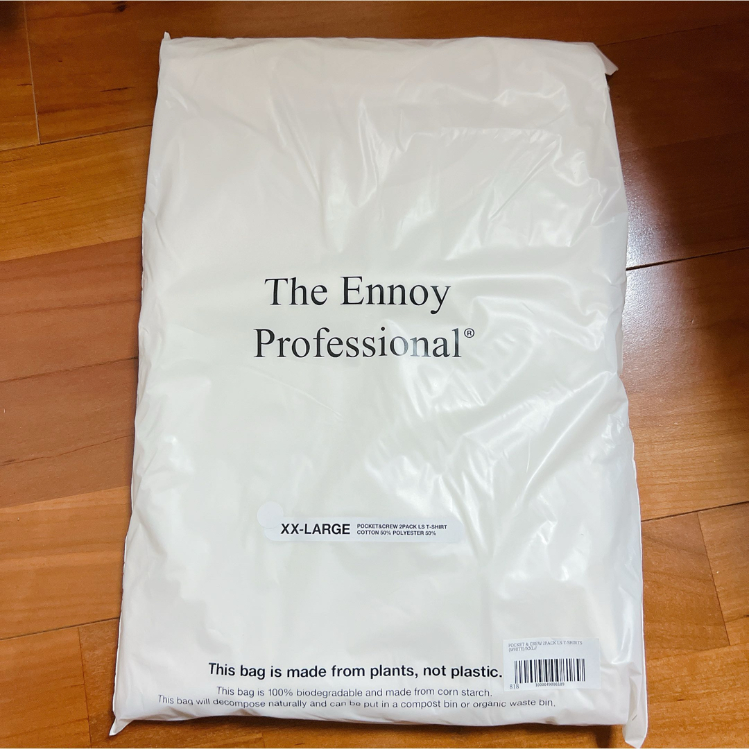 1LDK SELECT - ENNOY POCKET & CREW 2PACK LS Tシャツ ホワイト 1LDK SELECT - ENNOY POCKET & CREW 2PACK LS Tシャツ ホワイト