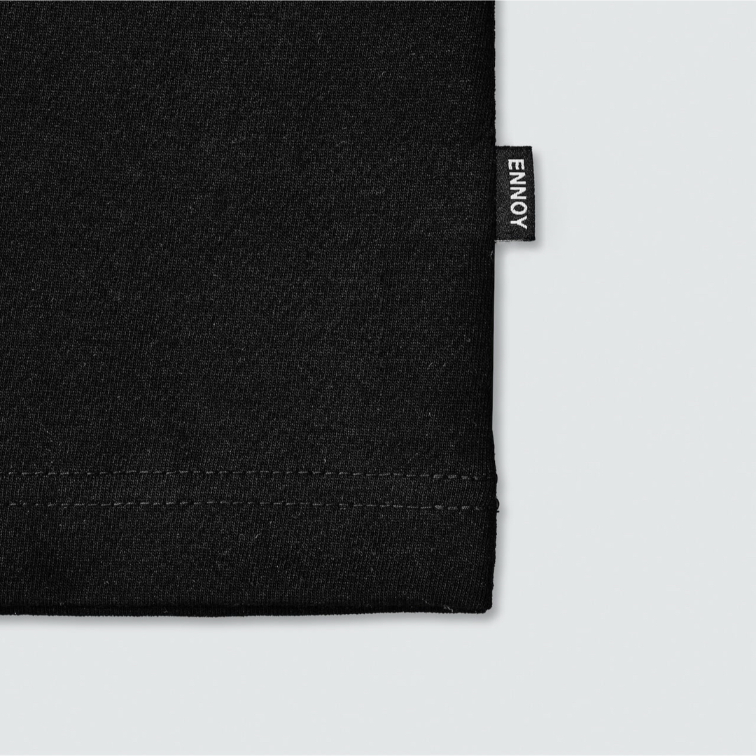 1LDK SELECT - ENNOY POCKET & CREW 2PACK LS Tシャツ ブラック 1LDK SELECT - ENNOY POCKET & CREW 2PACK LS Tシャツ ブラック