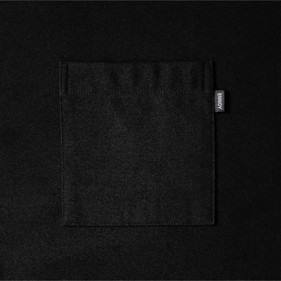 1LDK SELECT - ENNOY POCKET & CREW 2PACK LS Tシャツ ブラック 1LDK SELECT - ENNOY POCKET & CREW 2PACK LS Tシャツ ブラック
