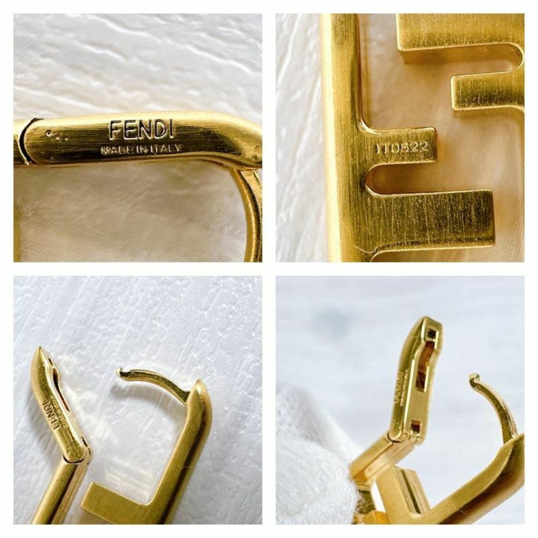 FENDI - FENDI フェンディ FFロゴ オーロック シングル ピアス FENDI - FENDI フェンディ FFロゴ オーロック シングル ピアス