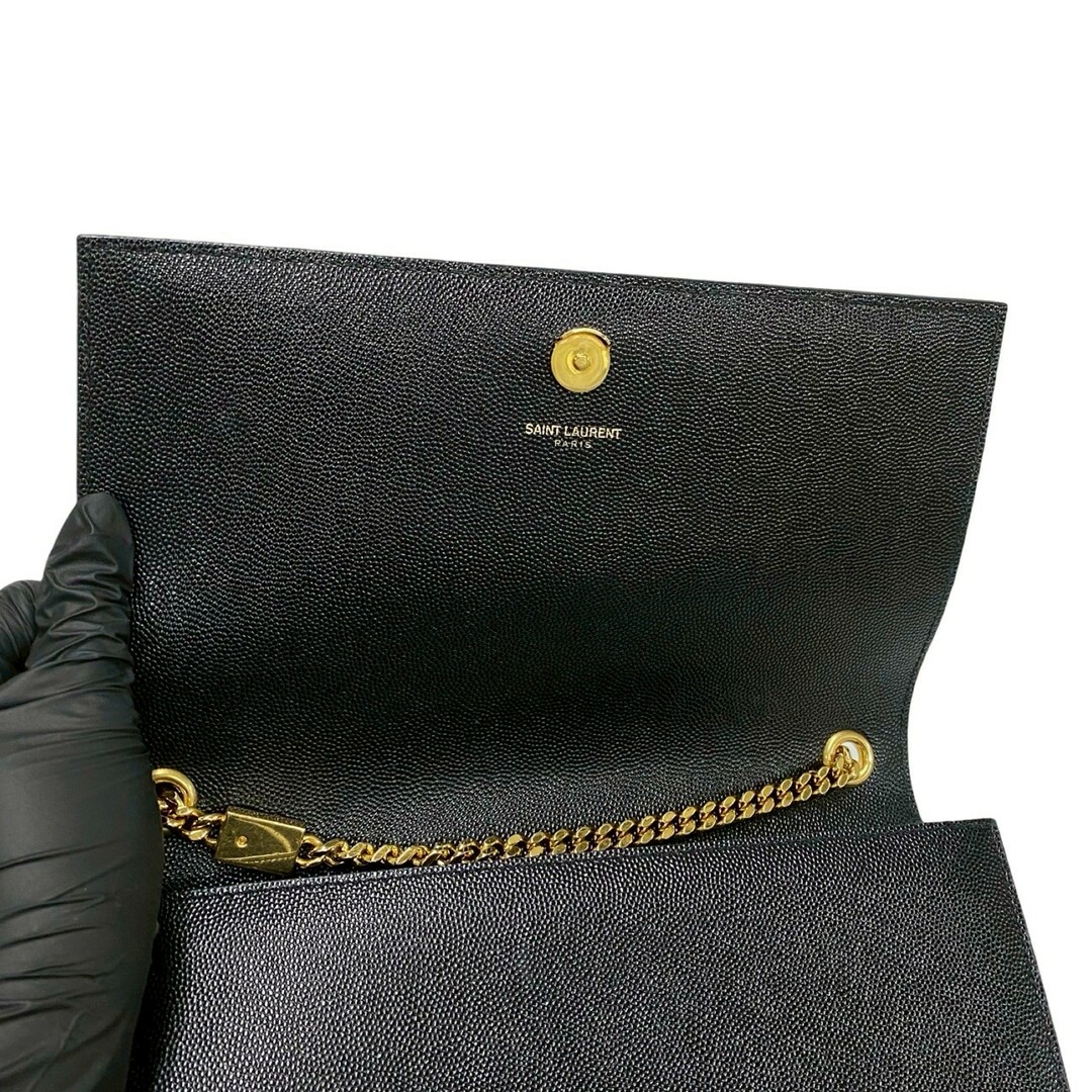 極 美品 SAINT LAURENT PARIS サンローランパリ YSL ロゴ レザー 極 美品 SAINT LAURENT PARIS サンローランパリ YSL ロゴ レザー
