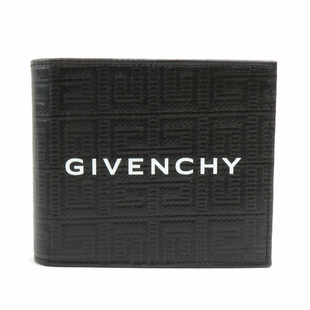 GIVENCHY - ジバンシィ GIVENCHY 二つ折り財布 レザー ブラック GIVENCHY - ジバンシィ GIVENCHY 二つ折り財布 レザー ブラック