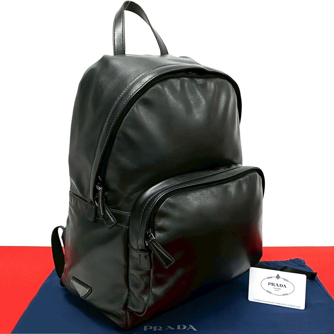 PRADA - 極 美品 希少品 PRADA プラダ 三角ロゴ プレート 金具 PRADA - 極 美品 希少品 PRADA プラダ 三角ロゴ プレート 金具