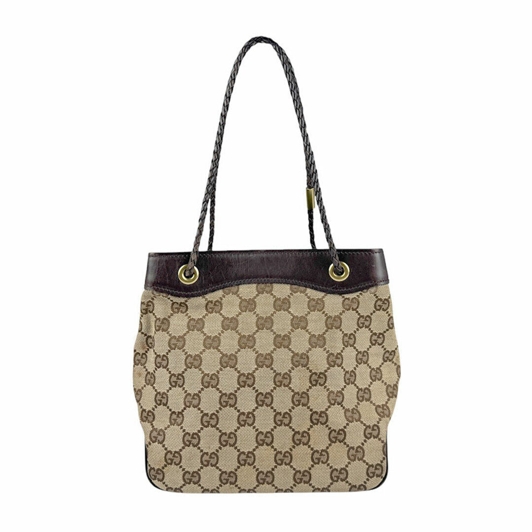 GUCCI - グッチ GUCCI ハンドバッグ GGキャンバス/レザー GUCCI - グッチ GUCCI ハンドバッグ GGキャンバス/レザー