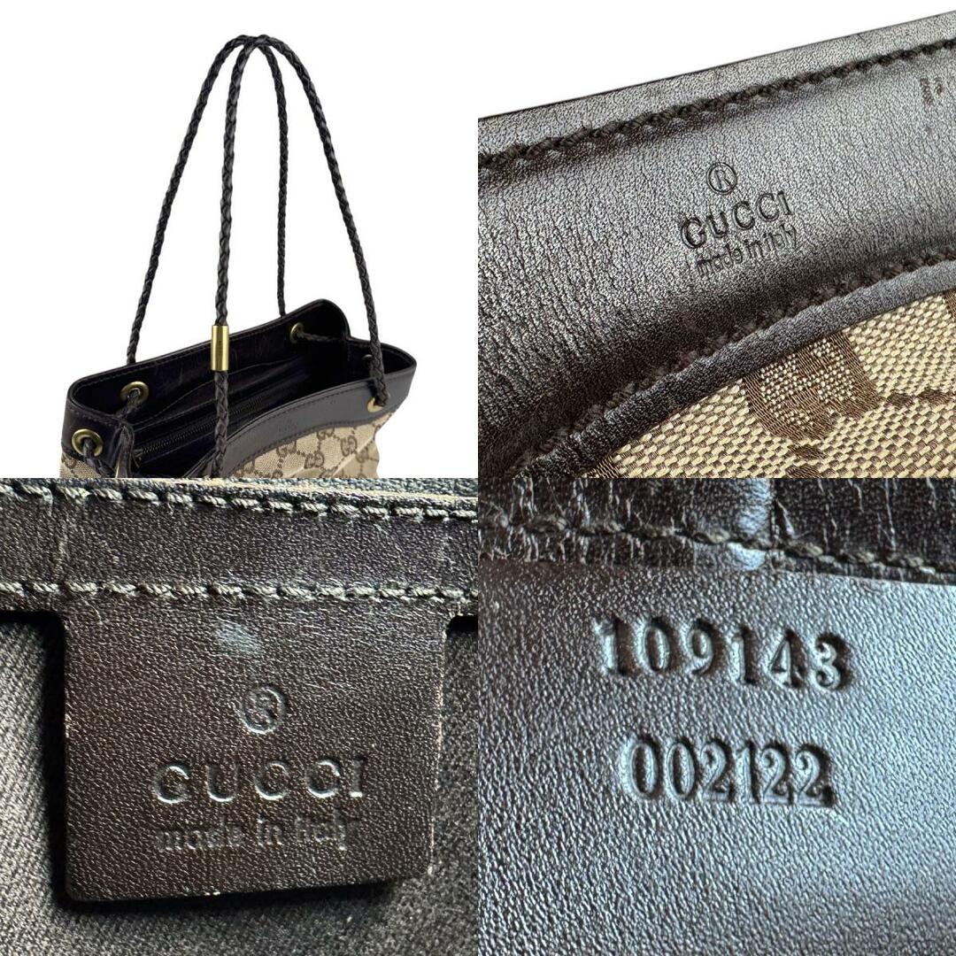 GUCCI - グッチ GUCCI ハンドバッグ GGキャンバス/レザー GUCCI - グッチ GUCCI ハンドバッグ GGキャンバス/レザー