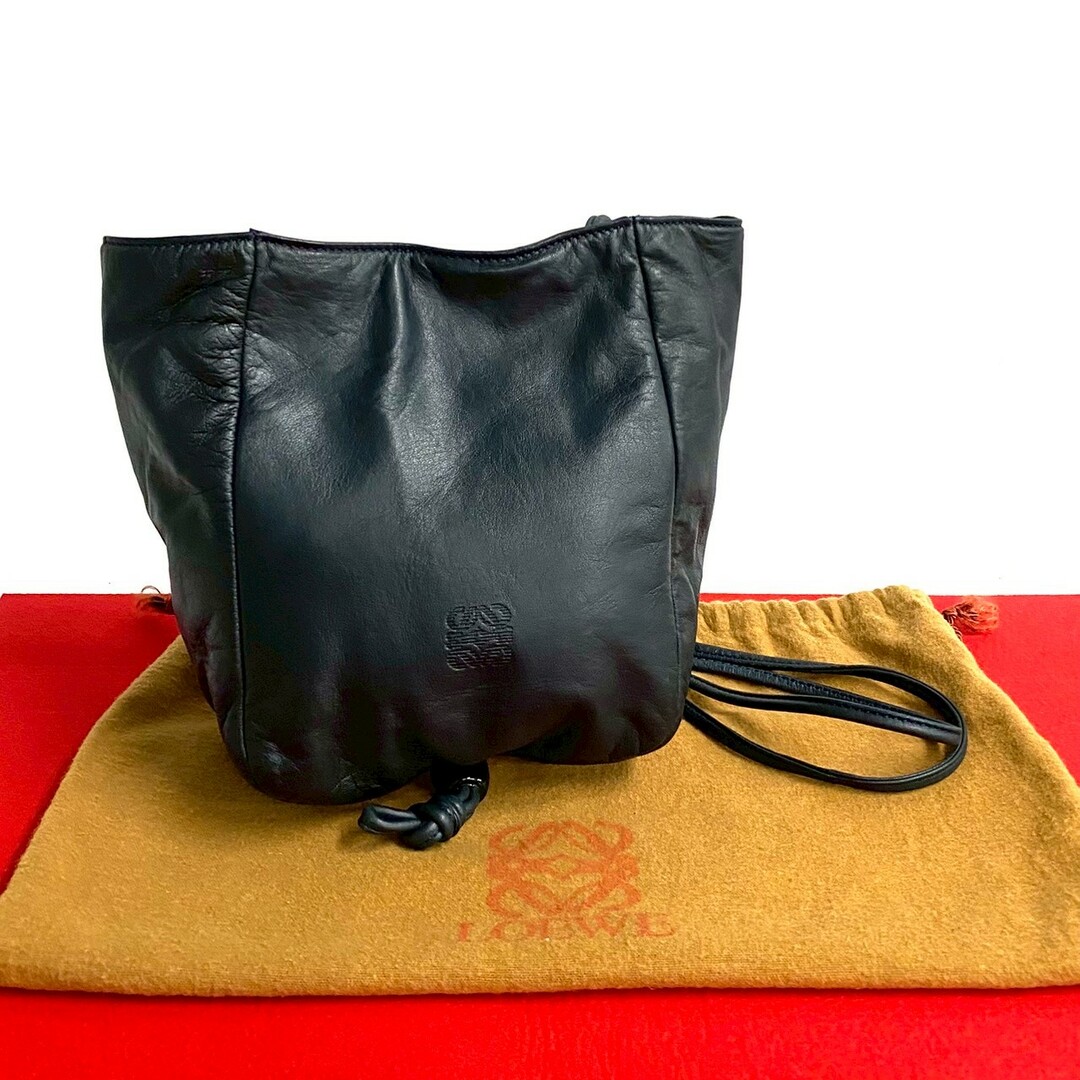 LOEWE - 極 美品 袋付き LOEWE ロエベ アナグラム ロゴ ナッパ LOEWE - 極 美品 袋付き LOEWE ロエベ アナグラム ロゴ ナッパ