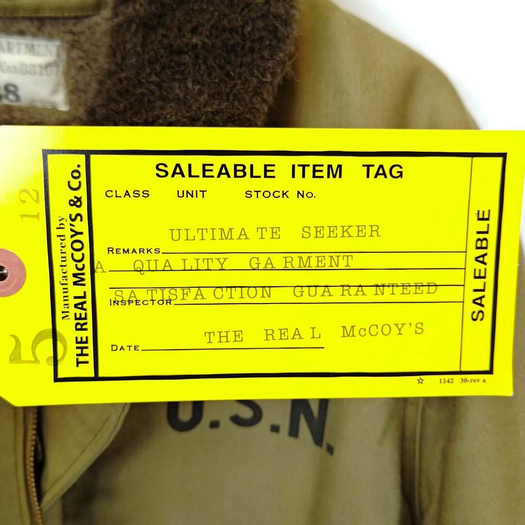 THE REAL McCOY'S - リアルマッコイズ TYPE N-1 DECK JACKET THE REAL McCOY'S - リアルマッコイズ TYPE N-1 DECK JACKET