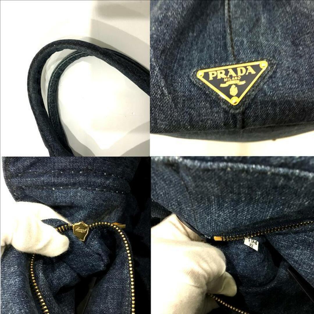 PRADA - PRADA プラダ カナパ デニム トートバッグ B1877B PRADA - PRADA プラダ カナパ デニム トートバッグ B1877B