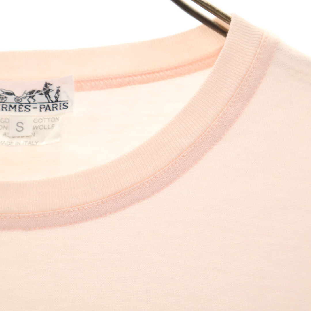 HERMES - 古着 HERMES エルメス イタリア製 長袖 ワンポイント HERMES - 古着 HERMES エルメス イタリア製 長袖 ワンポイント