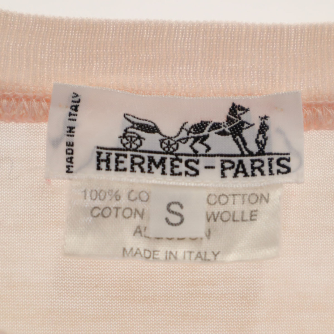 HERMES - 古着 HERMES エルメス イタリア製 長袖 ワンポイント HERMES - 古着 HERMES エルメス イタリア製 長袖 ワンポイント