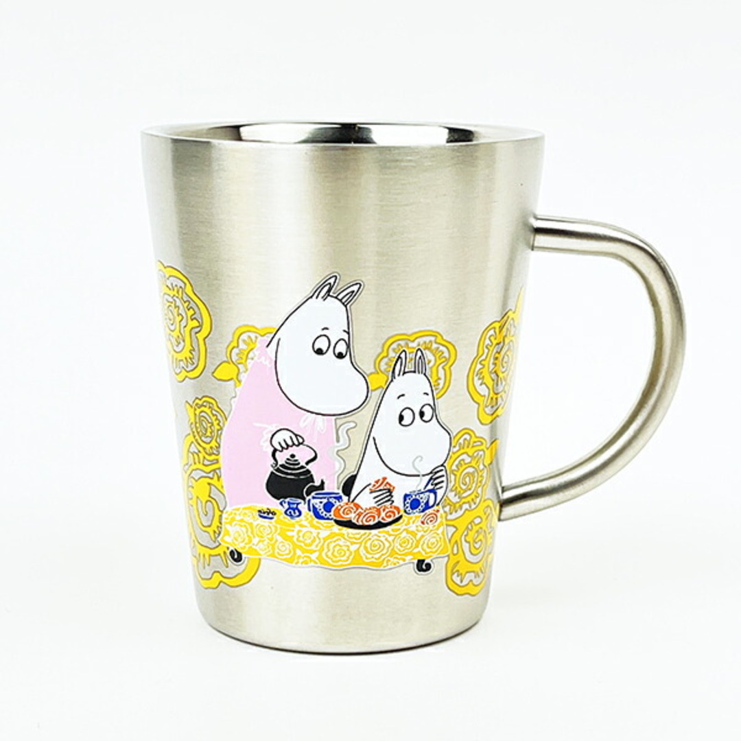 MOOMIN - ムーミン 二重マグ Time with Mamma イエロー キッチン MOOMIN - ムーミン 二重マグ Time with Mamma イエロー キッチン