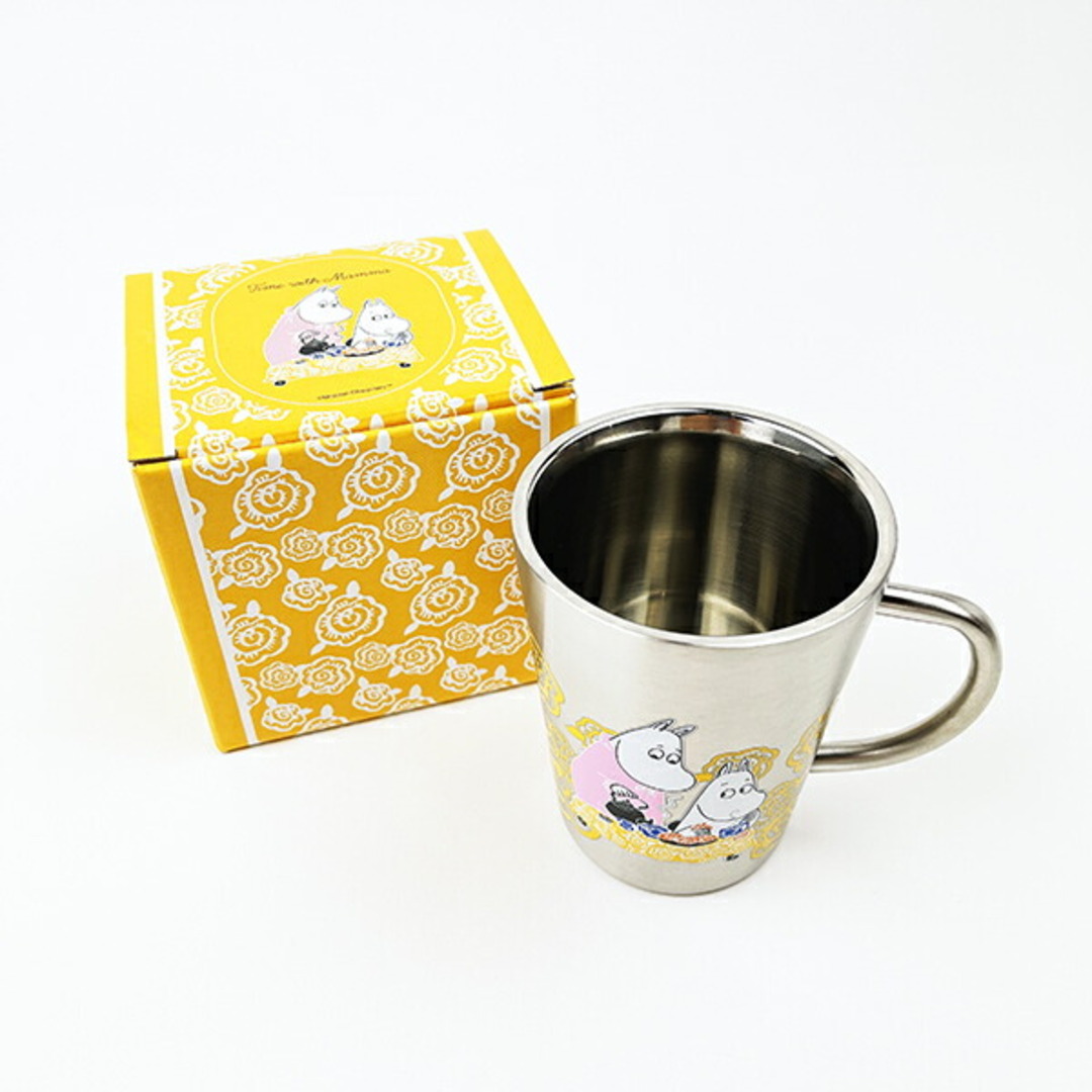 MOOMIN - ムーミン 二重マグ Time with Mamma イエロー キッチン MOOMIN - ムーミン 二重マグ Time with Mamma イエロー キッチン