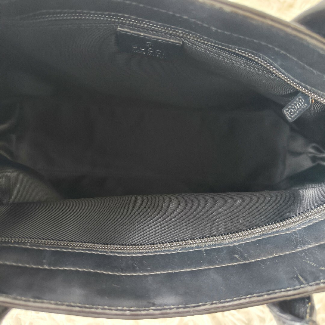 GUCCI - 【美品】GUCCI グッチ GG キャンバス レザー トート GUCCI - 【美品】GUCCI グッチ GG キャンバス レザー トート