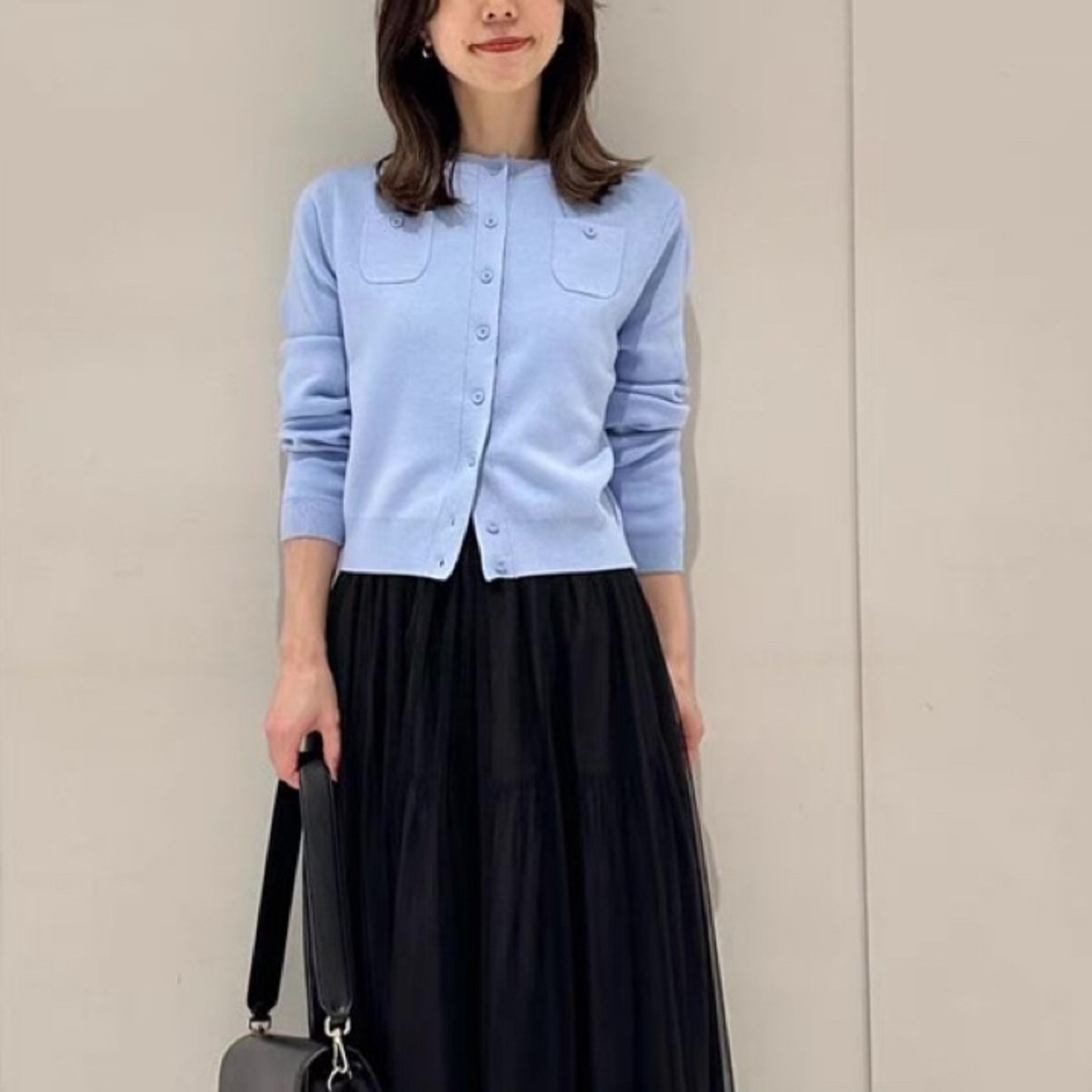 新品 CABaN コットンカシミヤ クルーネックカーディガン S 新品 CABaN コットンカシミヤ クルーネックカーディガン S