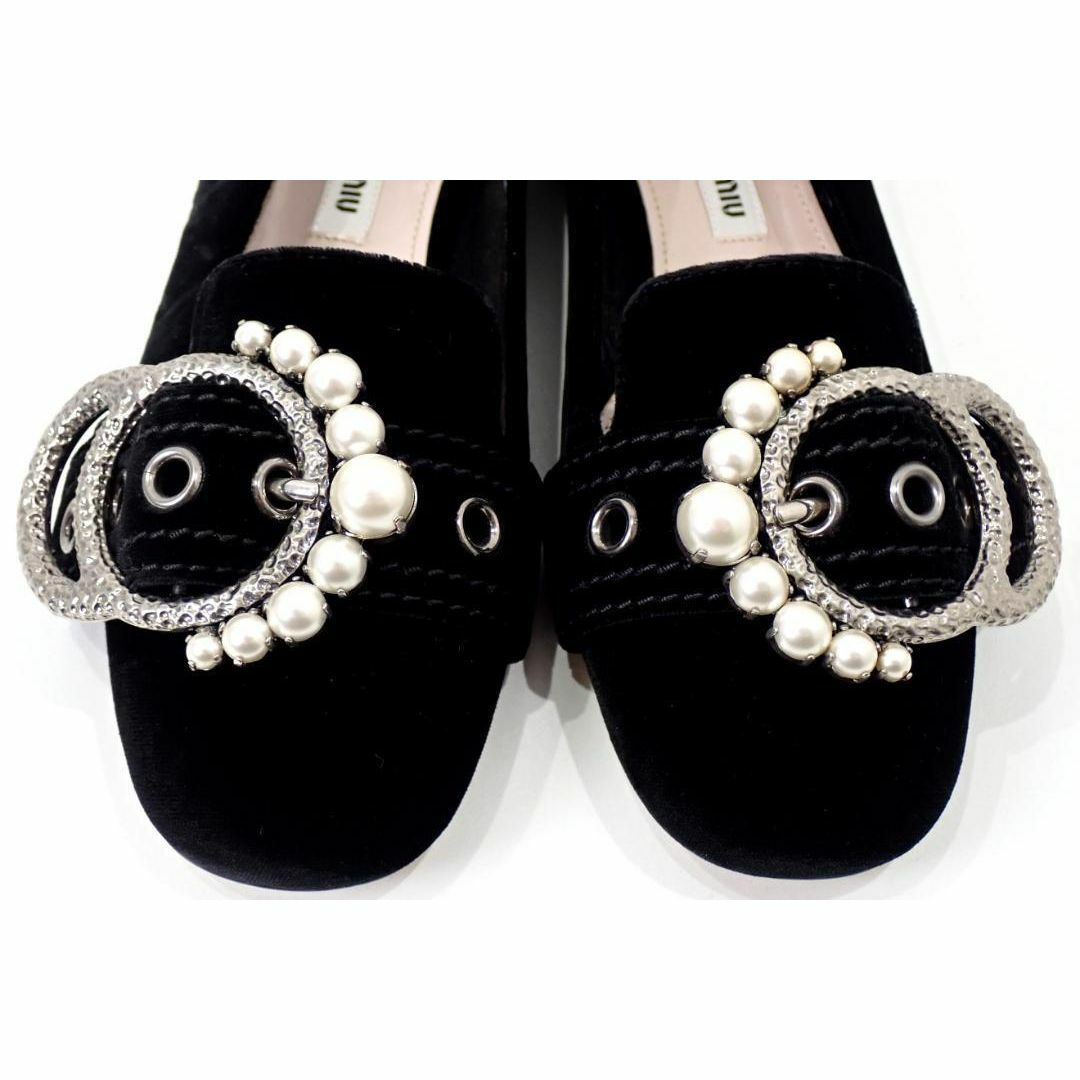 MIU MIU - 定価10万円 新品 ミュウミュウ ベロア パール MIU MIU - 定価10万円 新品 ミュウミュウ ベロア パール
