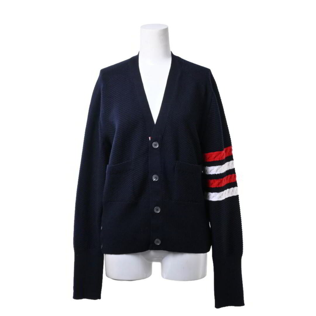 THOM BROWNE - THOM BROWNE 4BAR ウール カーディガンの通販 by THOM BROWNE - THOM BROWNE 4BAR ウール カーディガンの通販 by