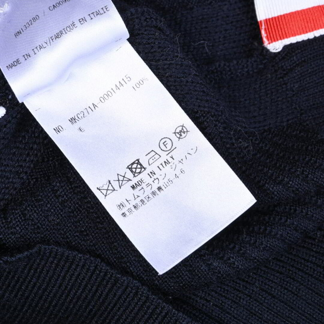 THOM BROWNE - THOM BROWNE 4BAR ウール カーディガンの通販 by THOM BROWNE - THOM BROWNE 4BAR ウール カーディガンの通販 by