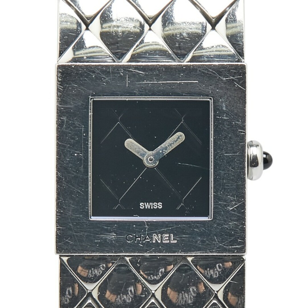 CHANEL - シャネル マトラッセ 腕時計 クオーツ ブラック文字盤 CHANEL - シャネル マトラッセ 腕時計 クオーツ ブラック文字盤