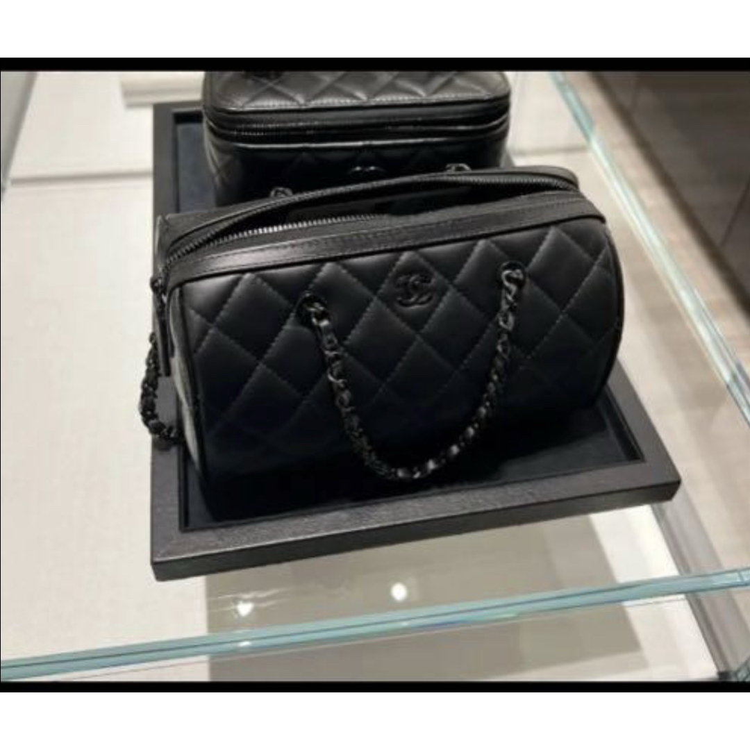 CHANEL - にぁんちゅ様専用CHANEL ボストン型 ソーブラック 新品 CHANEL - にぁんちゅ様専用CHANEL ボストン型 ソーブラック 新品