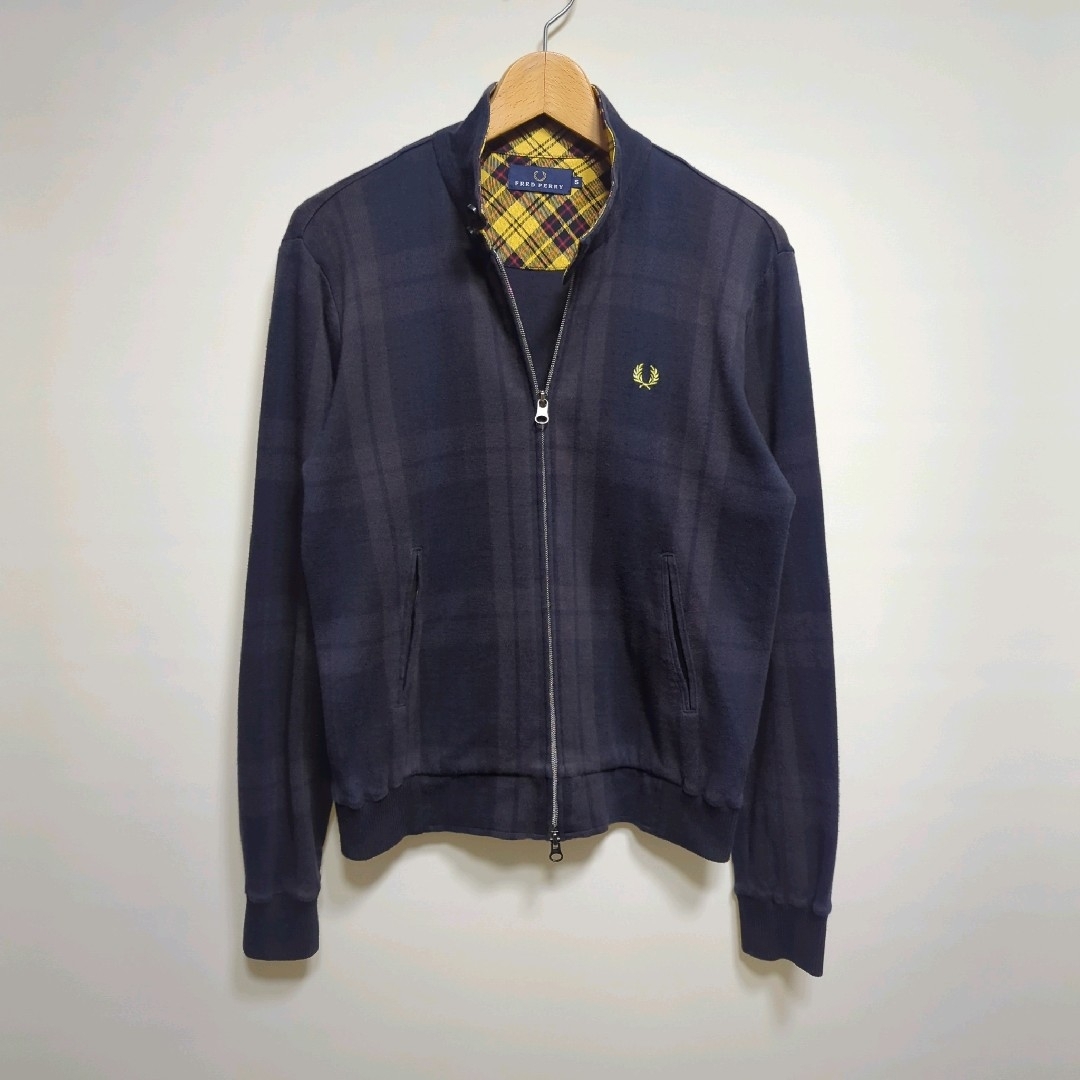 FRED PERRY - ☆日本製 FRED PERRY チェック スウェット FRED PERRY - ☆日本製 FRED PERRY チェック スウェット