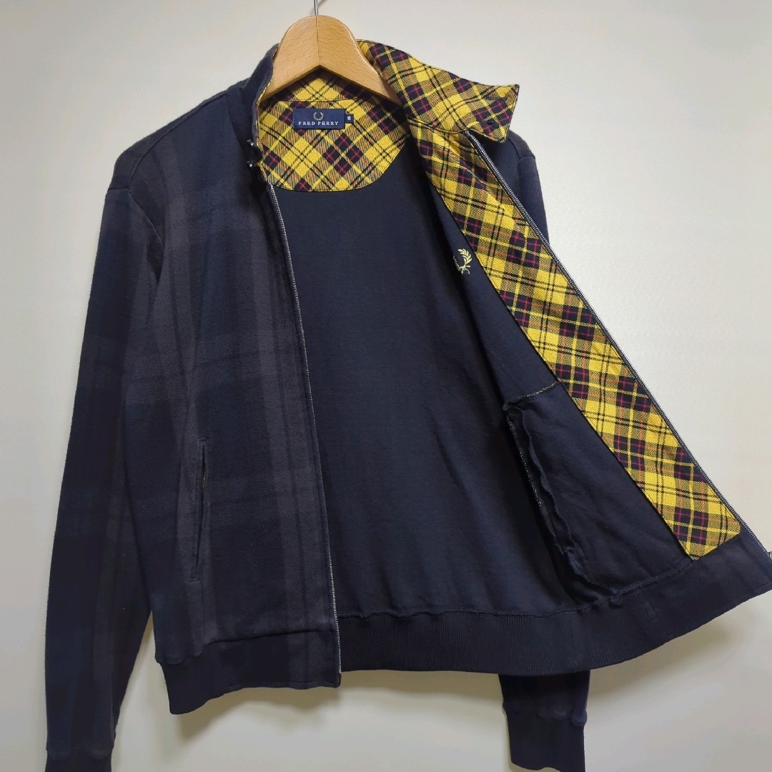 FRED PERRY - ☆日本製 FRED PERRY チェック スウェット FRED PERRY - ☆日本製 FRED PERRY チェック スウェット