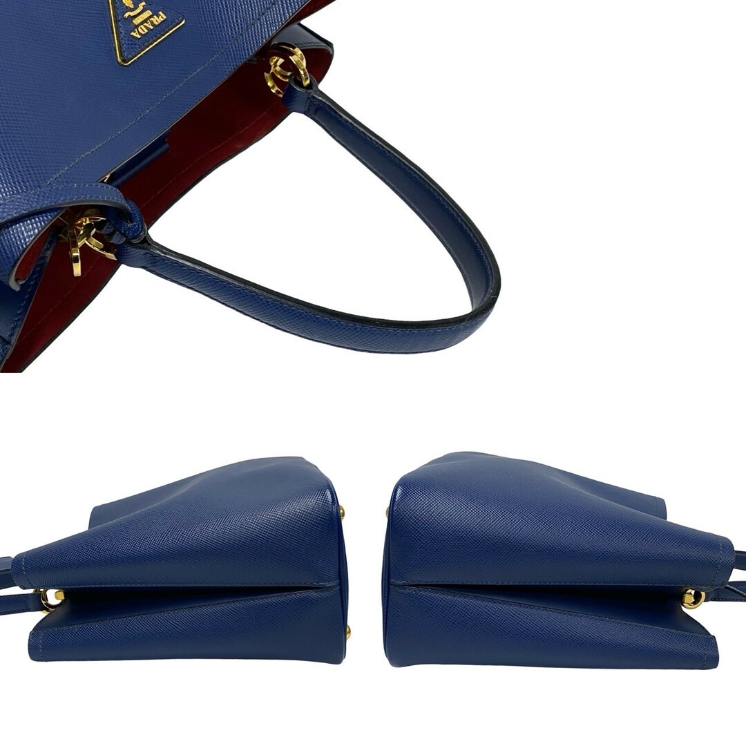 PRADA - 極 美品 PRADA プラダ パニエ 三角ロゴ 金具 PRADA - 極 美品 PRADA プラダ パニエ 三角ロゴ 金具