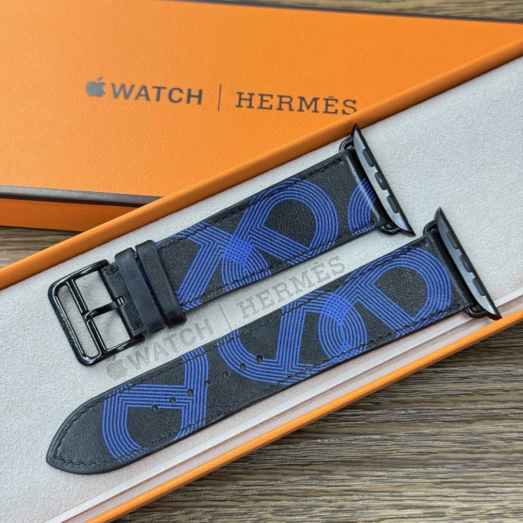 Apple - 2483 Apple Watch エルメス サーキット ブルー ブラック Apple - 2483 Apple Watch エルメス サーキット ブルー ブラック