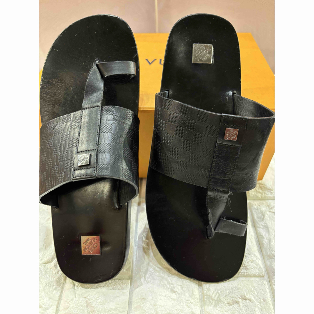 LOUIS VUITTON - #ルイヴィトン#ダミエ#メンズ#ブラック レザー LOUIS VUITTON - #ルイヴィトン#ダミエ#メンズ#ブラック レザー
