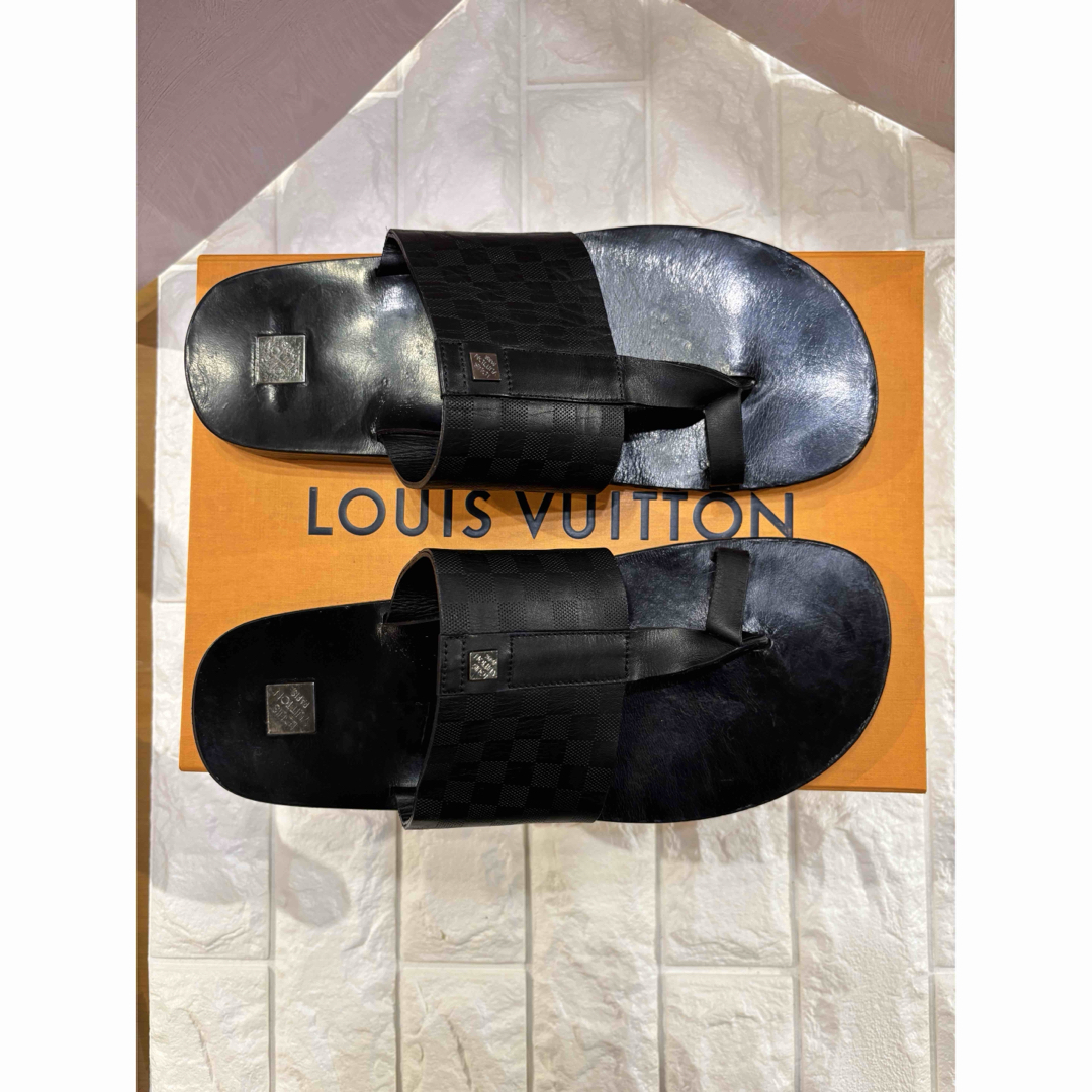 LOUIS VUITTON - #ルイヴィトン#ダミエ#メンズ#ブラック レザー LOUIS VUITTON - #ルイヴィトン#ダミエ#メンズ#ブラック レザー