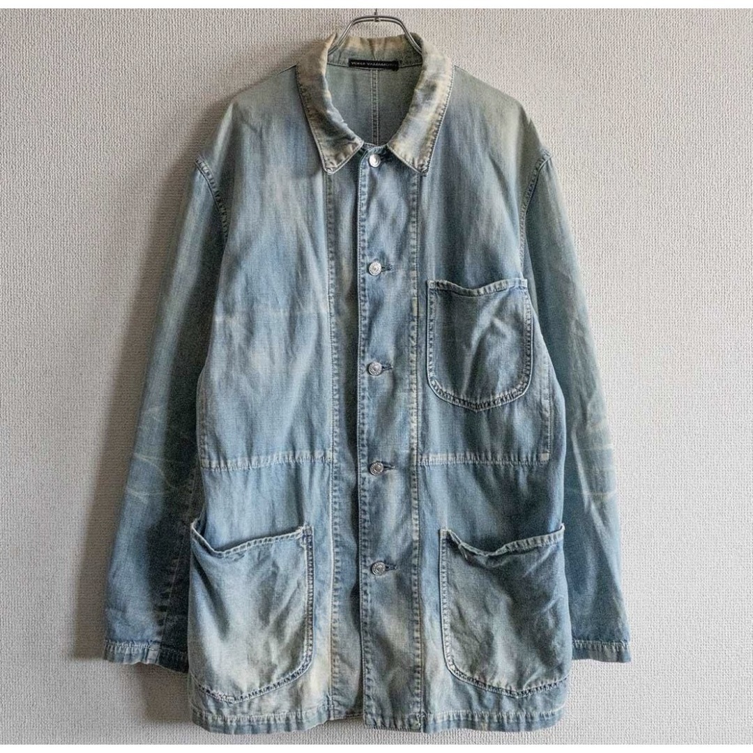 Yohji Yamamoto - YOHJI YAMAMOTO 【デニム カバーオール Yohji Yamamoto - YOHJI YAMAMOTO 【デニム カバーオール