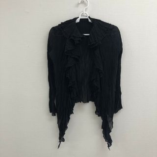 【lequipeYOSHIEINABA】レキップヨシエイナバ　セットアップ　トップス　ブラウス　シャツ　スカート　黒　ブラック　9号　フリル　レディース(セット/コーデ)